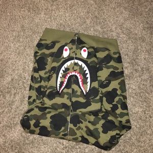 Bathing Ape Shark hoodie XL